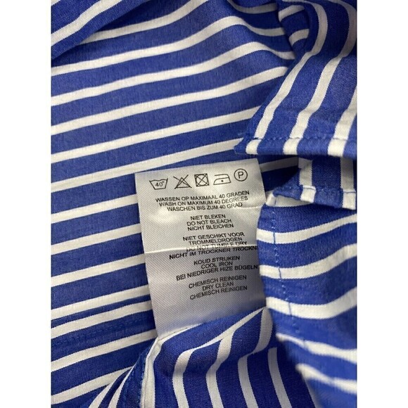 Zaatxchi Collezione Striped Long Sleeve Blue For Men Size Medium - Picture 13 of 15